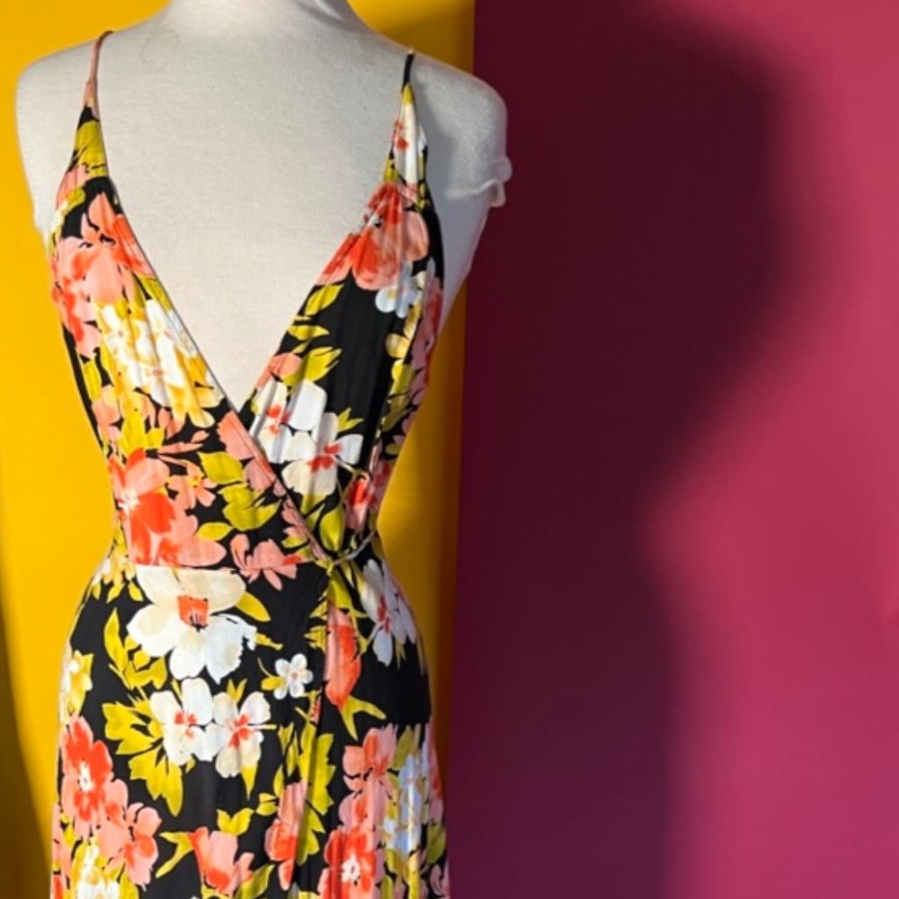 Reformation Tropical Wrap Dress